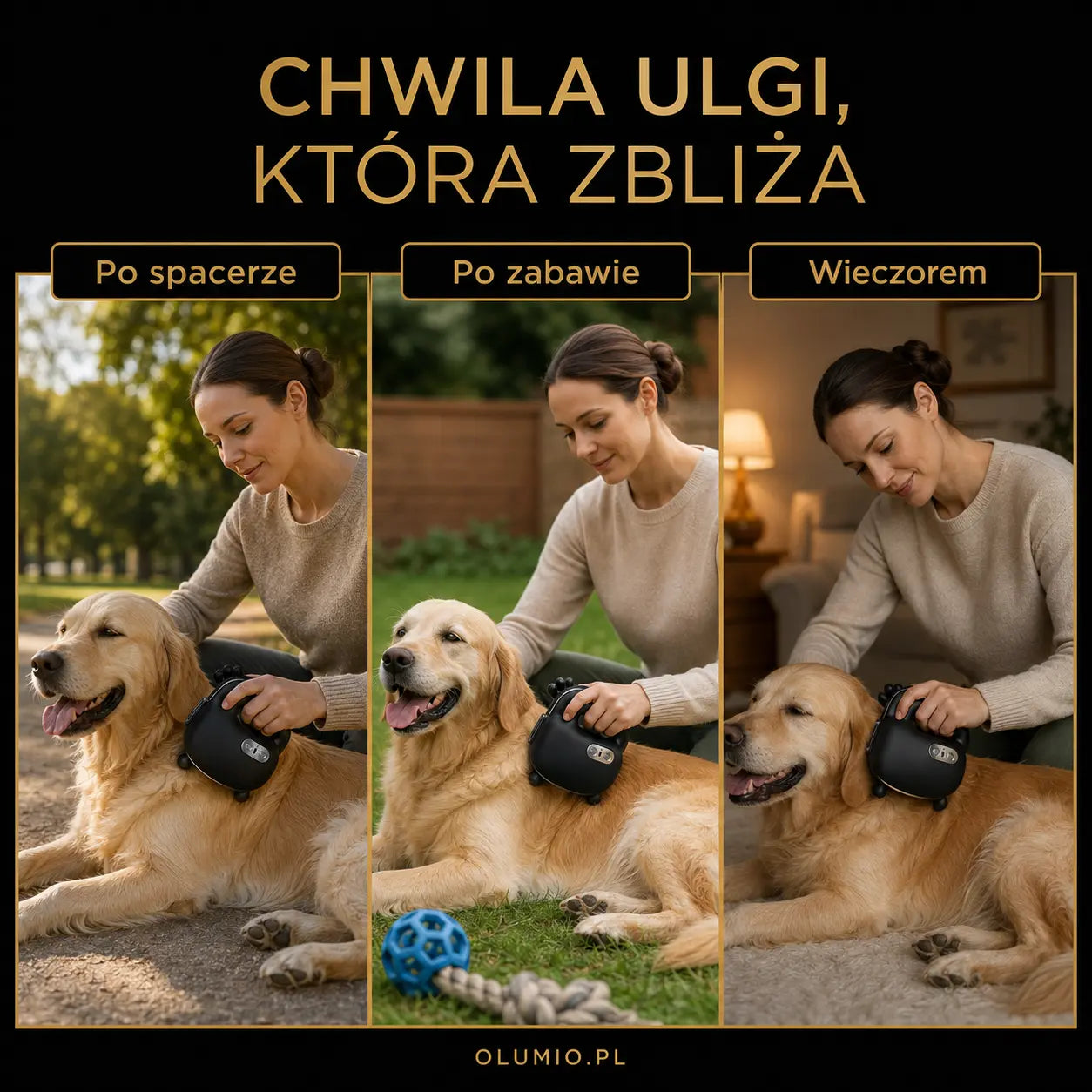 OLUMIO — chwila relaksu po spacerze, zabawie i wieczorem
